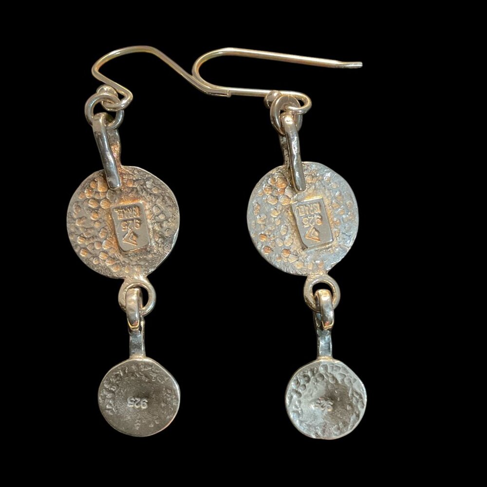Authentic Silver Silpada Hammered Dangle Earrings - image 2